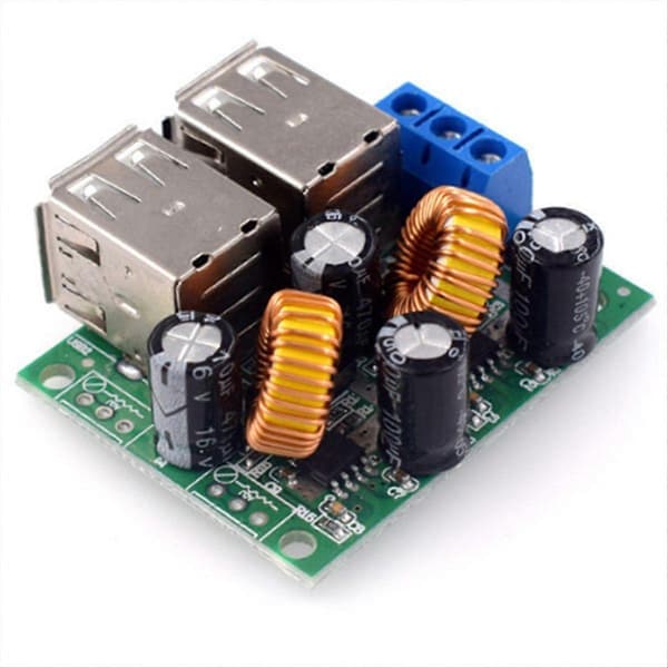 4 USB-port A5268 Step-Down strømforsyningskonverterkortmodul DC 12V 24V 40V til 5V 5A til MP3/MP4