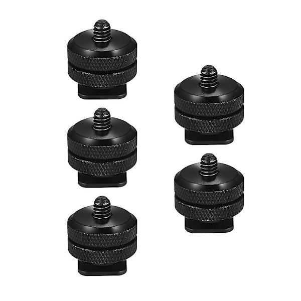 5st Kamera Blixtskofäste till 1/4\"-20 Stativskruv Adapter Blixtskofäste för DSLR Kamera Rig