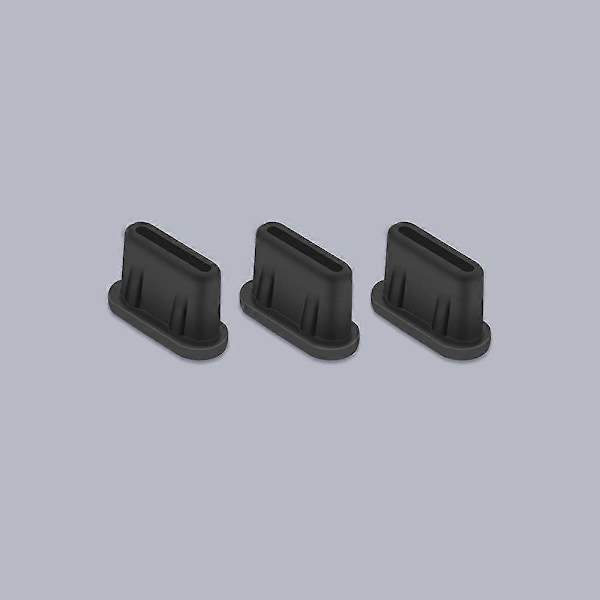 20 kpl USB C -pölysuoja Type-C -pölytulppa Yhteensopiva useimpien Type-C -puhelimien ja -tablettien kanssa, musta