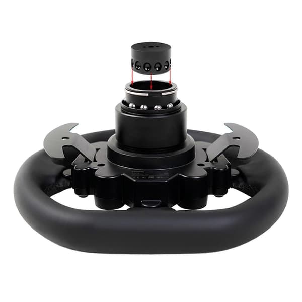 2X seinäkiinnike Moza/Simagic Quick Release -kilpa-ohjauspyörälle, piilotettu seinäkiinnikesarja Black