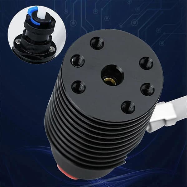 For E3D Revo Hotend Kit Radiator Messingdyse Keramisk Varmeelement