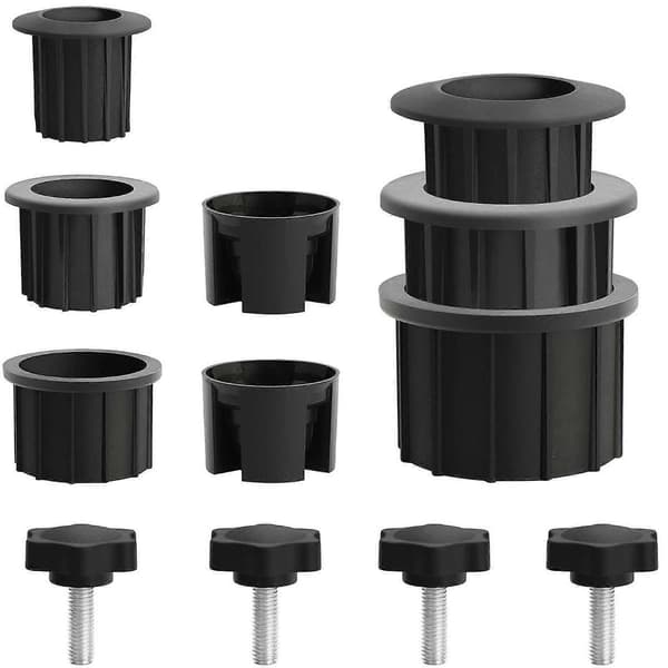 12 stk. Terrassebord Paraplyhull Ring Plugg Erstatning Solid Tilbehør Paraplybord Ring Hullinnsats for Terrasse Utendørs