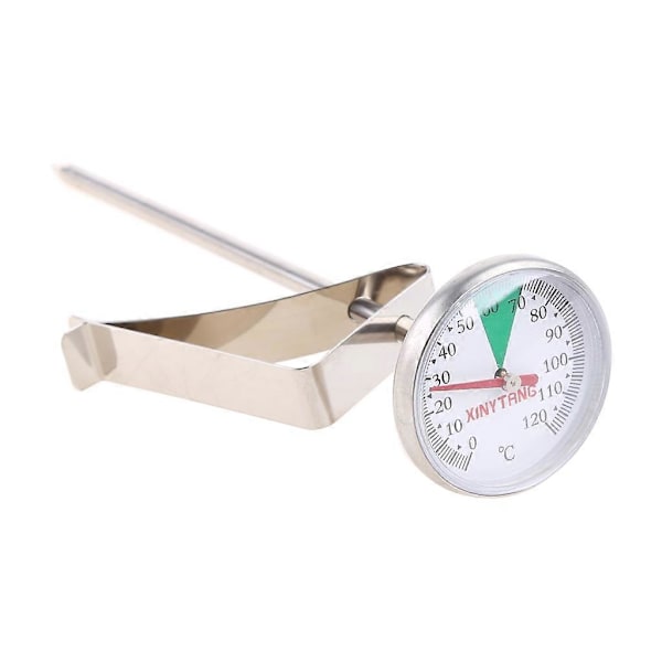 Bärbar Köks Termometer i Rostfritt Stål för Matlagning, Mjölk och Kaffe