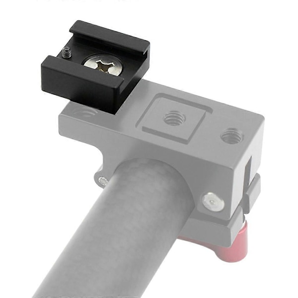 Triple Hot Shoe Mount Adapter Dobbelt Skrue Beslag Stativ Holder til DSLR Kamera