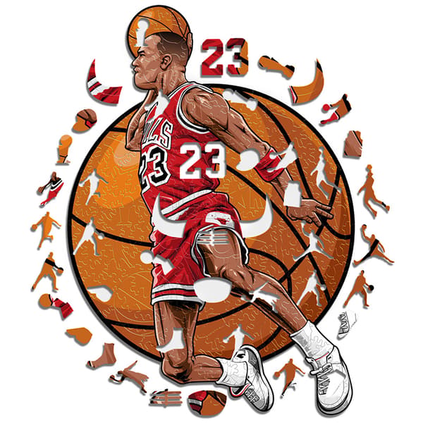 120 delar Michael Jeffrey Jordan barns träpussel A5