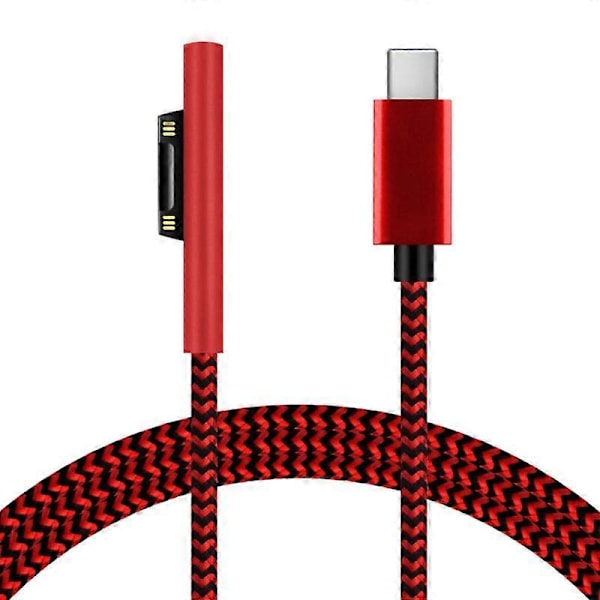 Type-C USB C til Microsoft Surface Pro 6 5 4 3 Kobling PD Nettbrett Ladekabel