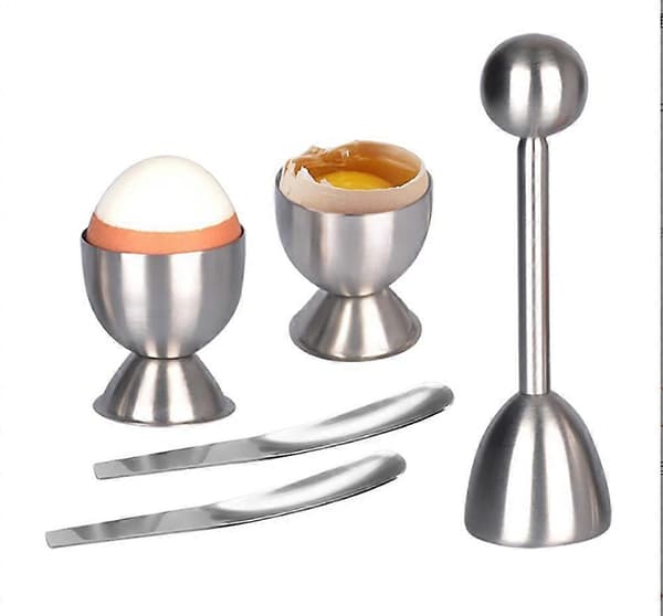 5 myke og harde eggseparatorer laget av rustfritt stål