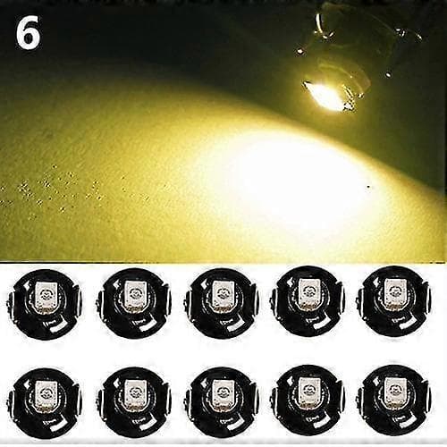 10 stk. T4.2 12V LED Pære Bil Instrumentpanel Måler Panel Lys Lamper