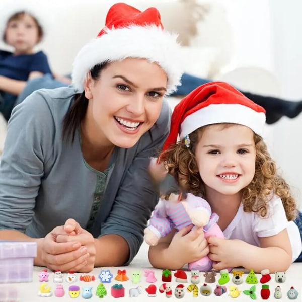 Julenedtelling adventskalender med 24-dagers festlig nedtelling med julenissepynt for julegaveartikler til hjemmet