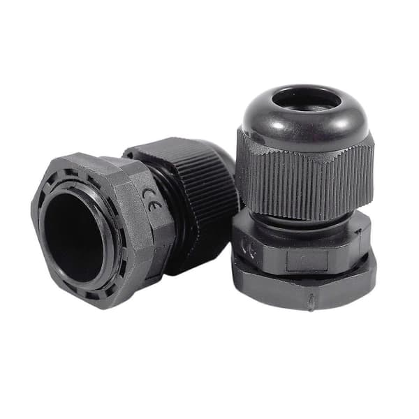 50 x Sort Plast Vandtæt Konnektor PG11 5-10mm Diameter Kabelmuffe