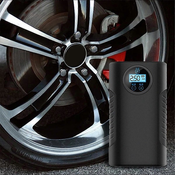 150PSI Portabel USB Uppladdningsbar Smart Däckpump LCD-Display Elektrisk Luftpump för Mo