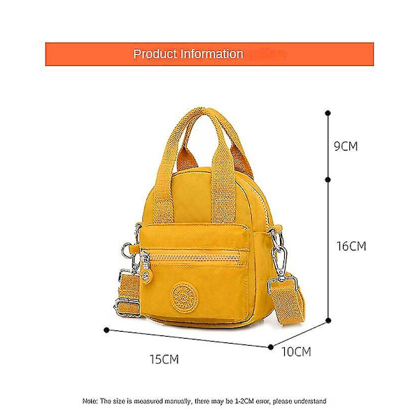 Kvinder S Tasker Punge Vasket Nylon Taske Casual Skulder Håndtaske Green chinese onion s
