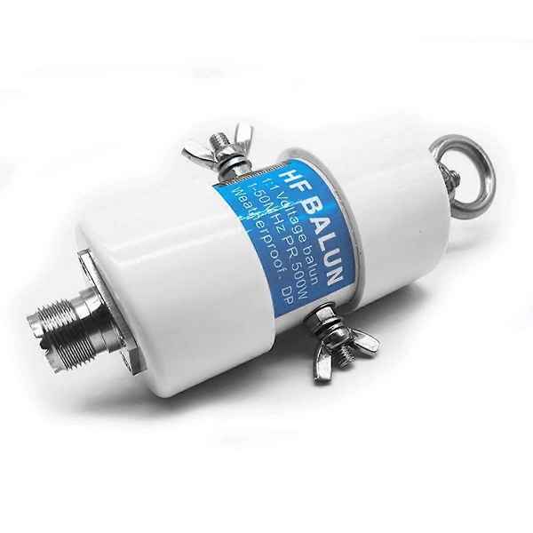 Universal 1:1 HF Balun Vanntett for 160m - 6m Bånd (1.8 - 50MHz) 500W for Kortbølgeantenne Balun