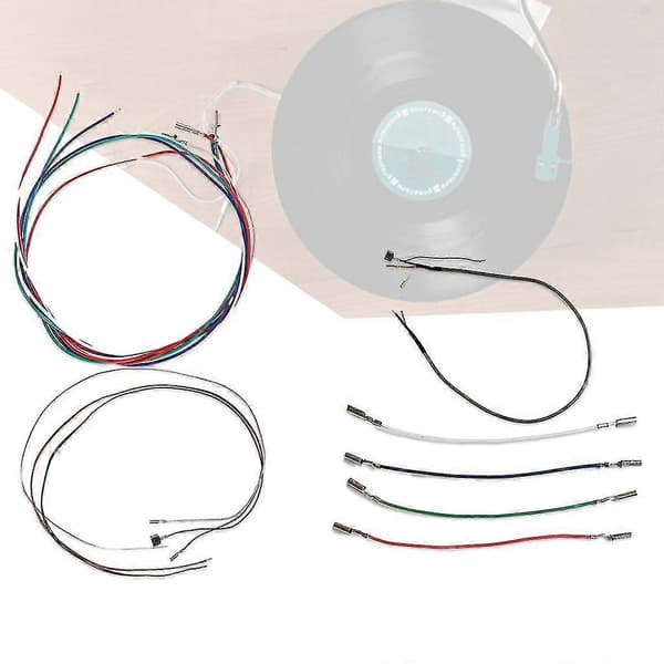 Kassett Phono Kabel Ledninger Header Wire Sølvbelagt for Platespiller Headshell