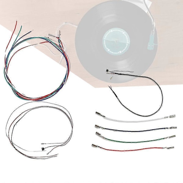 Patron Phono Kabel Ledninger Header Wire Sølvbelagt til Pladespiller Headshell