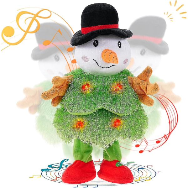 Elektrisk juletræ plyslegetøj Syngende og dansende juletræslegetøj