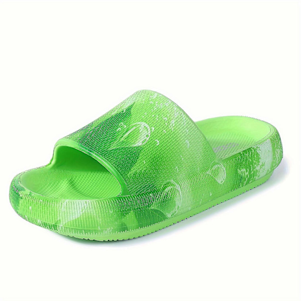 Nya modeller Droplet Cloud Slides för kvinnor, tofflor med kudde, halkfria badrumstofflor, mjuka tjocka sulor, inneskor och utomhussandaler