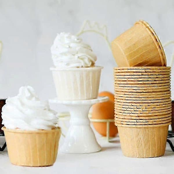 Engångs Bakform Pressad Muffin Cupcake Pappershållare Hög-