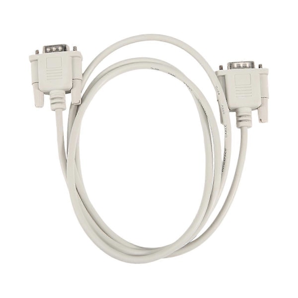 VGA DB15 Hane Till RS232 DB9 Stift Hane Adapterkabel / Videografik Förlängningskabel (Vit, 1.4M)
