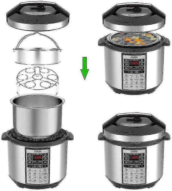 Instant Pot Tilbehør Dampkoker Med Dampkoker