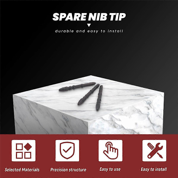 3-pakning for Pro 3 Pennspiss 3 stk Erstatningstips Refill for Pro 3 Kontakt Stylus Penn