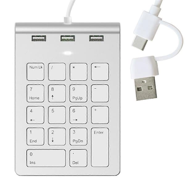 Mini Numeronäppäimistö 18 Näppäimen Numeronäppäimistö
