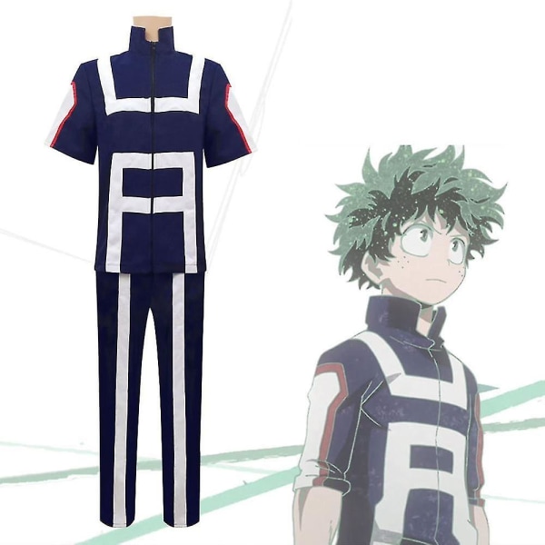 My Hero Academia Midoriya Izuku Cosplay Kostumer Halloween Julelegefest Uniformsæt Male M