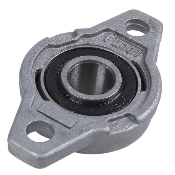2x Fl001 Selvjusterende Lagertrommel i Sinklegering med 12mm Borehull og Flens