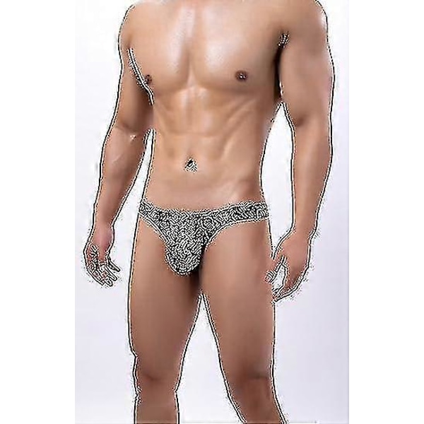 Mäns Leopardmönstrade Tanga G-string Underkläder