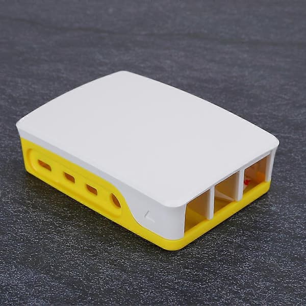 ABS-kotelo, kellertävän valkoinen, sopii Raspberry Pi 4B -suojakuorelle