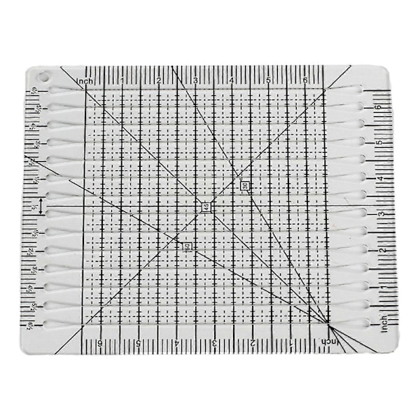Quiltcut Strip Savvy Fyrkantslinjal för Kviltning, Lapptäckeslinjal, Transparent DIY
