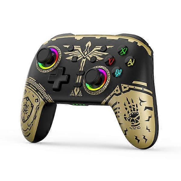 Gamepads Trådløs Bluetooth-forbindelse med 2.4G-modtager Kingdom Limited Edition til Switch-spillekonsol