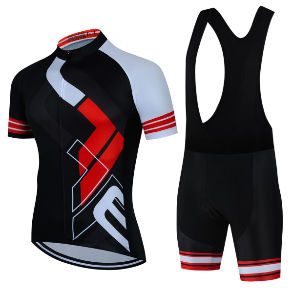 2023 Sykkeltrøyesett Herre Sykkelklær Landeveissykkelskjorter Dress Sykkelsmekkeshorts MTB Ropa Ciclismo Maillot Black 3XL