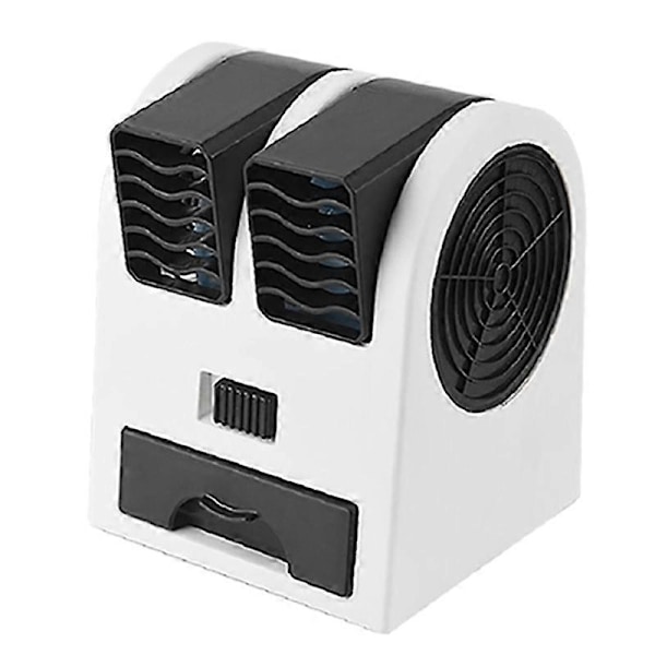Mini Luftkonditionering 3-I-1 Fläkt Luftfuktare Renare för Hem/Utomhus USB/Batteridriven Portabel Tyst Luftkylare