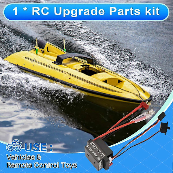 RC Hobby 60A ESC Harjamoottorin Nopeudensäädin 2A BEC Korkeajännitteellä 6-12V Harjallinen ESC RC-laivoihin
