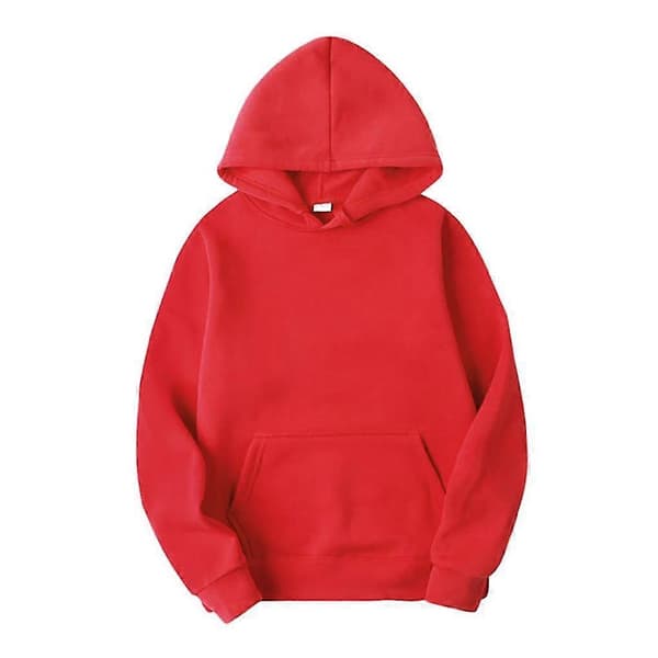 Hættetrøjer til kvinder, bomulds sweatshirt xi Red M
