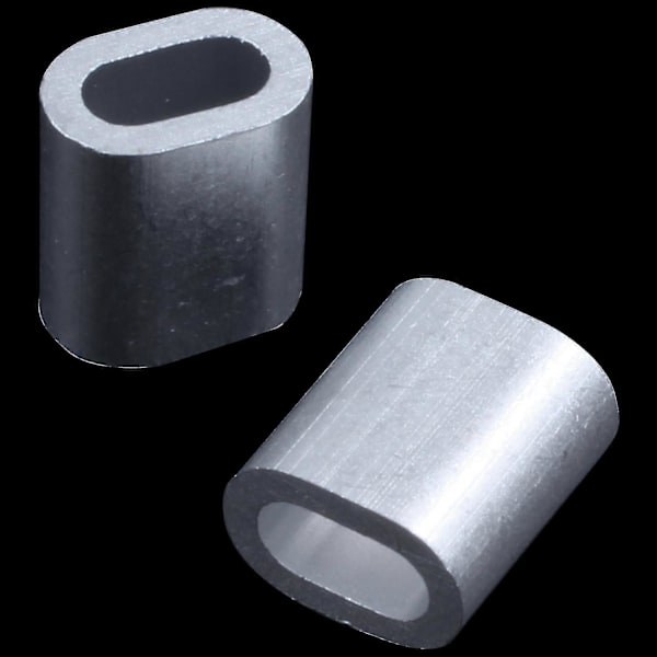 2mm Dobbelt Hul Wire Reb Klemme Muffe 80 Stk