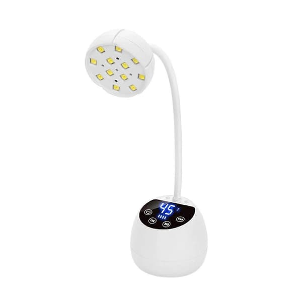 M2 Bordfototerapi Lampe Neglelampe Negletørrer Hvid