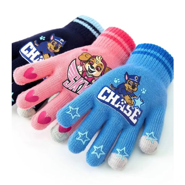 Paw Patrol Gloves Tytöt Pojat Syksy ja Talvi Käsineet Skye Everest Chase Liukumattomat Hengittävät Käsineet Joululahja Sky blue