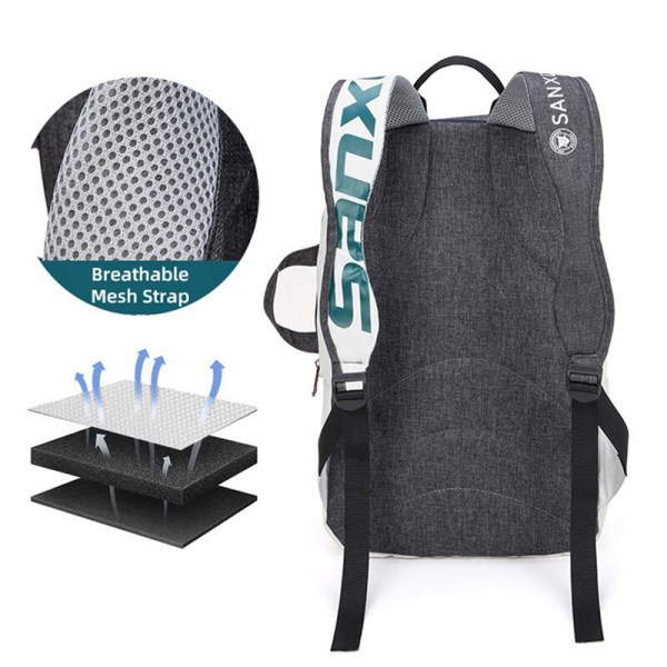 Sportväska tennis badminton utomhus multifunktionell ryggsäck Grey