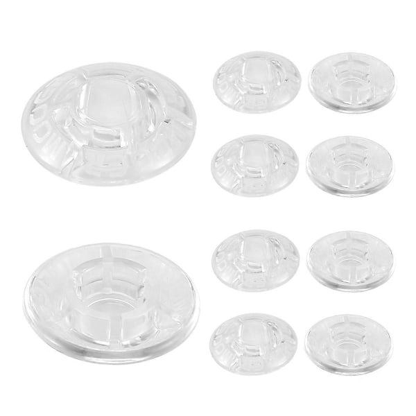 10 stk. soppformet gitar effektpedal fotspikerhette forsterkere fotbryter gitarpedalknappbeskytter