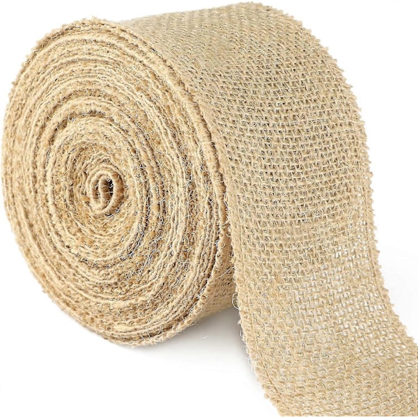 8 cm jute hessian bånd til gør-det-selv projekter