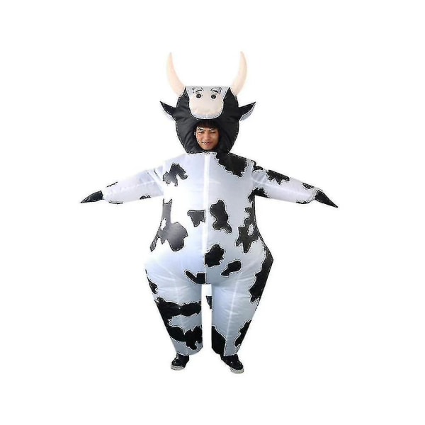 Rask levering oppblåsbart kostyme Full Body Ku Dinosaur Party Blow-up Suit Halloween cow