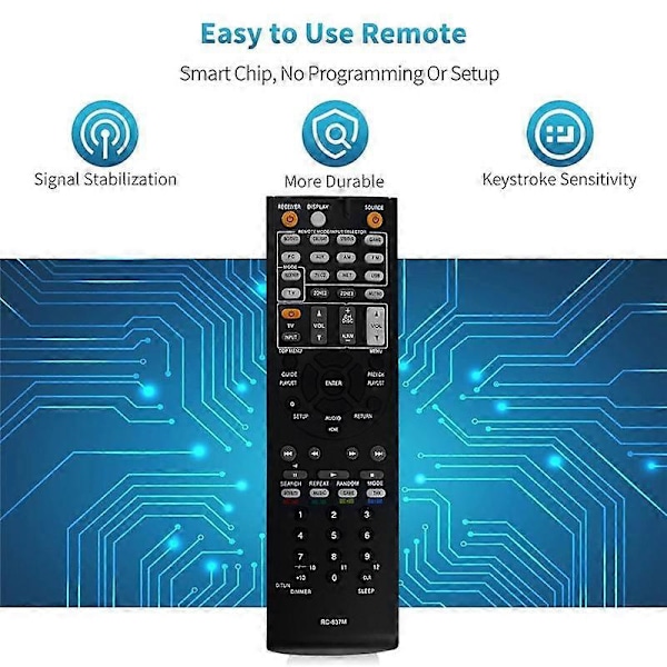 RC837M Ersättningsfjärrkontroll för AV-receiver TX-NR616 TXNR616 Fjärrkontroll