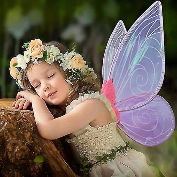 Fairy Wing,sommerfugl Fairy Halloween Kostume Angel Wings,halloween kostume Sparkle Angel Wing Dress Up Party Pink