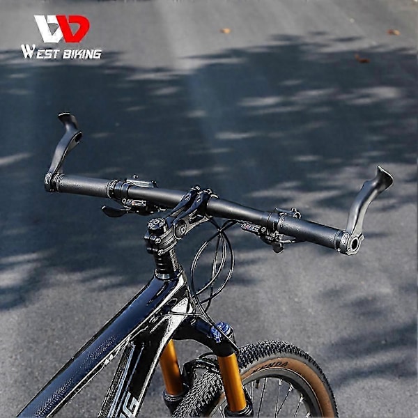 Sykkelstyreender Terrengsykkel Styrender Ergonomiske MTB Sykkelstyreender Ekstra Styrender for 222mm MTB Sykkel
