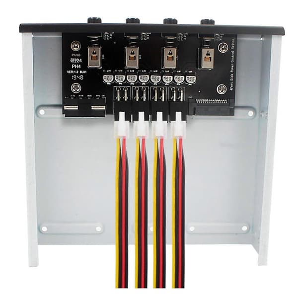 4-vejs Harddisk Vælger Controller Harddisk Strømafbryder Modul til Stationær Computer Understøtter 2.5/3.5 Tommer SATA HDD