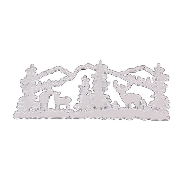 Jul Elg Metal Skære Dies Stencil DIY Scrapbooking Album Papirkort Skabelon Form Prægning Dekoration