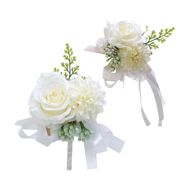 2x Stimulerende Rose Blomster Brosjepinner Bryllups Corsage Pin