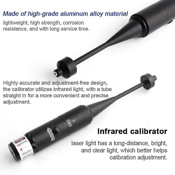 Laser Kalibrator Aluminium Legering Kalibrator Drejningsfri Laser Kalibrator 8-huls Justerbar Adapter Til 0.177 Til 0.50 Kaliber-hhny